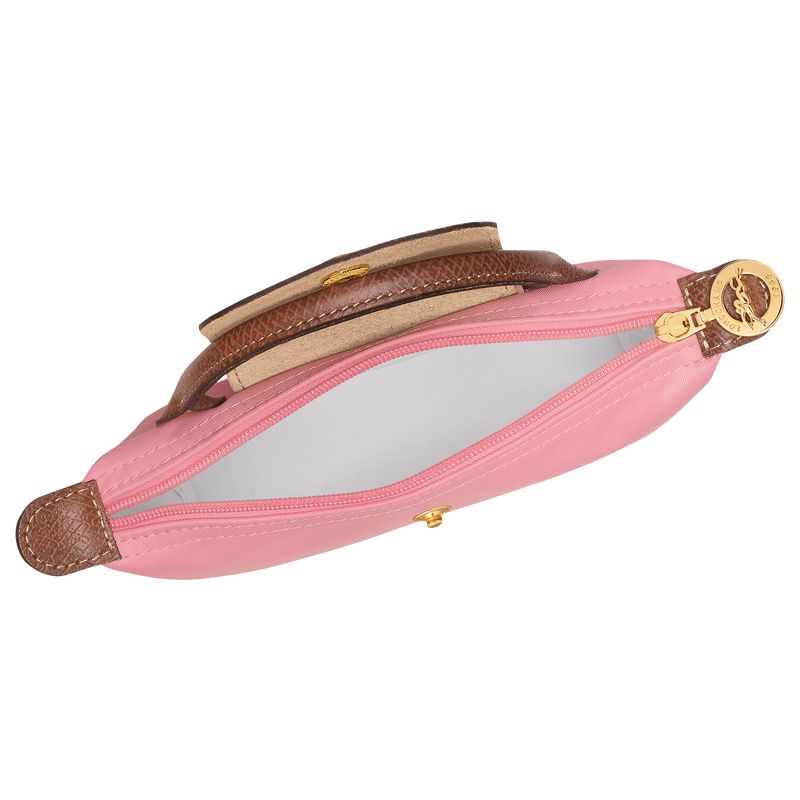 Pink Longchamp Le Pliage Original With Handle Men Pouch | US-185IAPQMW