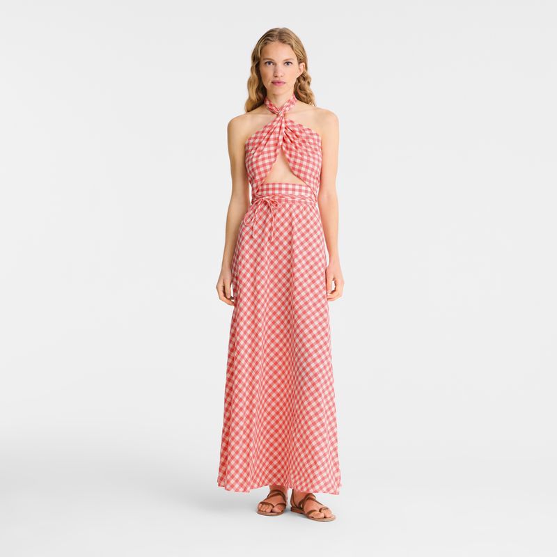 Pink Longchamp Long Women Dress | US-106CDIYNV