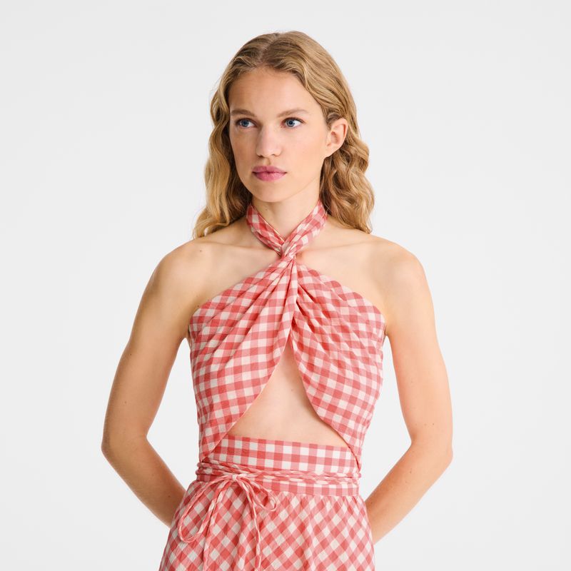 Pink Longchamp Long Women Dress | US-106CDIYNV
