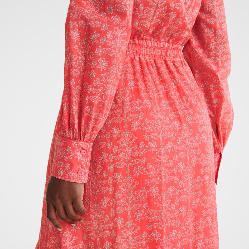 Pink Longchamp Long Women Dress | US-678HVWYCR