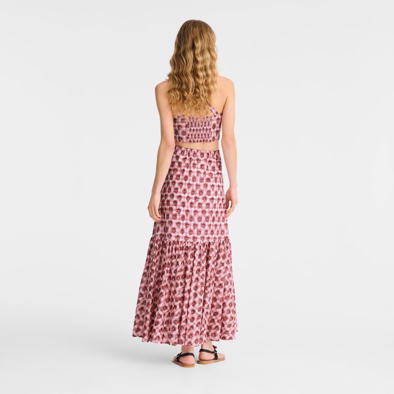 Pink Longchamp Long Women Skirts | US-597SBYKQR
