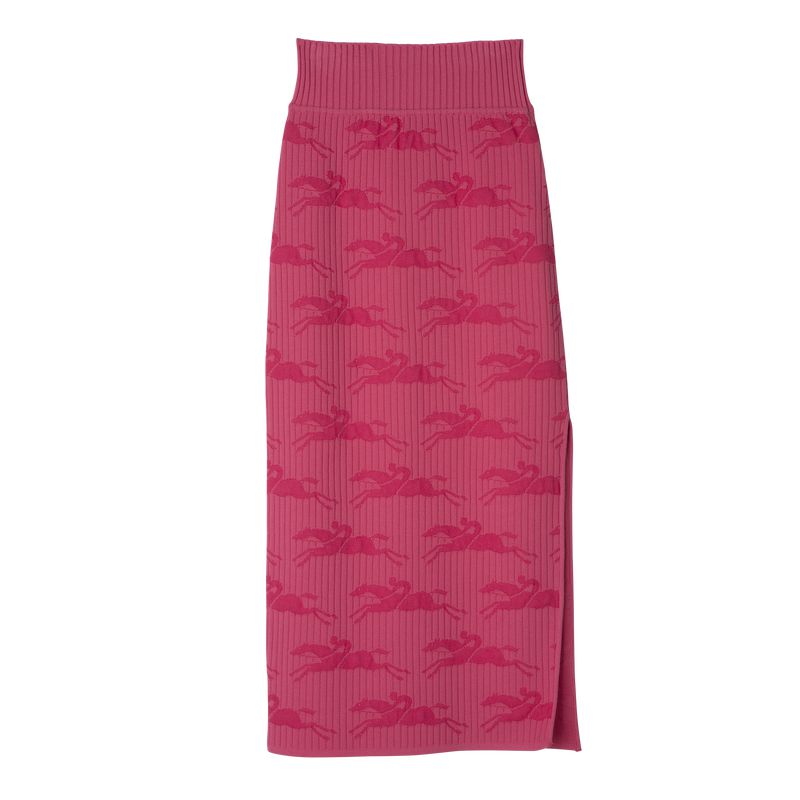 Pink Longchamp Midi Women Skirts | US-356YMNCIW