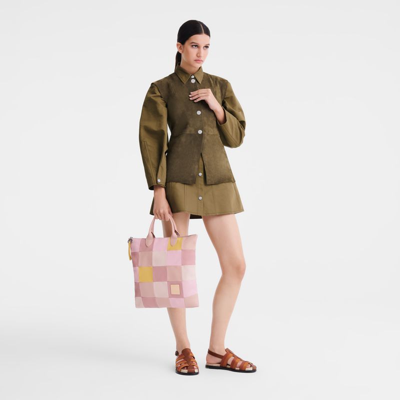 Pink Longchamp Re-play L Men Handbag | US-913RUNSKX