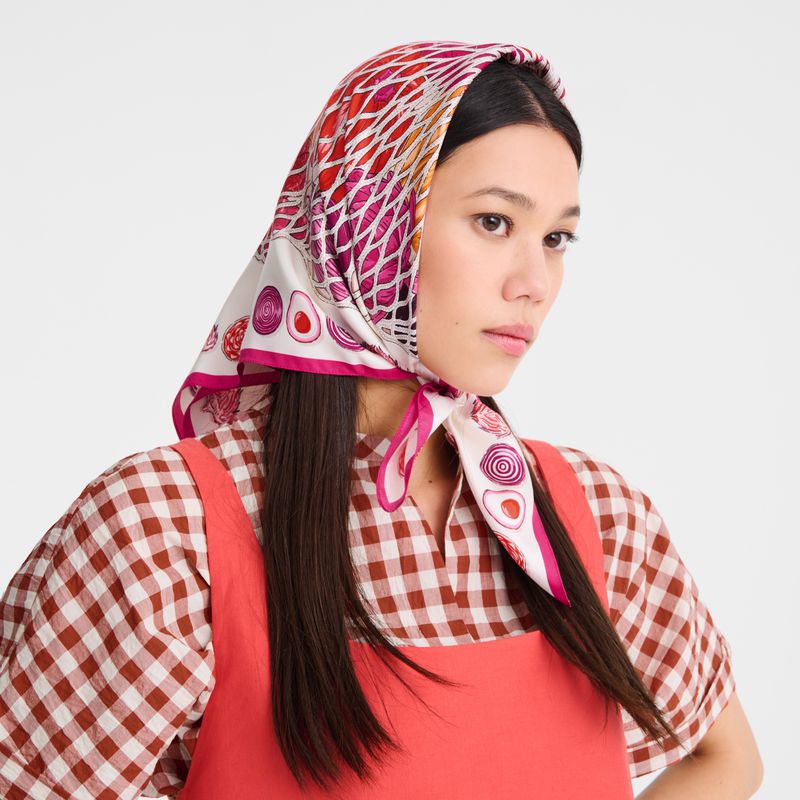 Pink Longchamp The Gourmet Mesh 70 Women Scarf | US-156NRWPFA