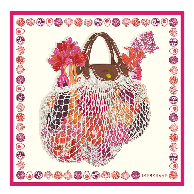 Pink Longchamp The Gourmet Mesh 70 Women Scarf | US-156NRWPFA