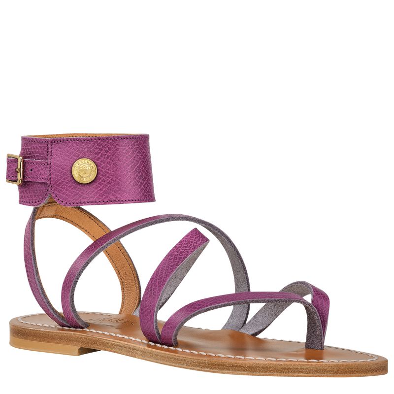 Purple Longchamp X K.Jacques Women Sandals | US-458ROXDQP