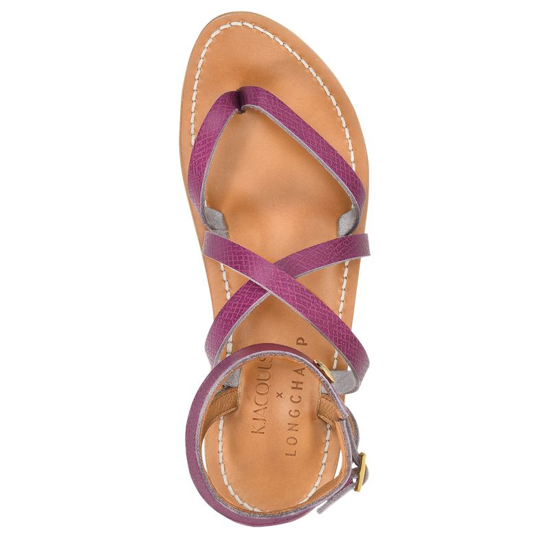Purple Longchamp X K.Jacques Women Sandals | US-458ROXDQP
