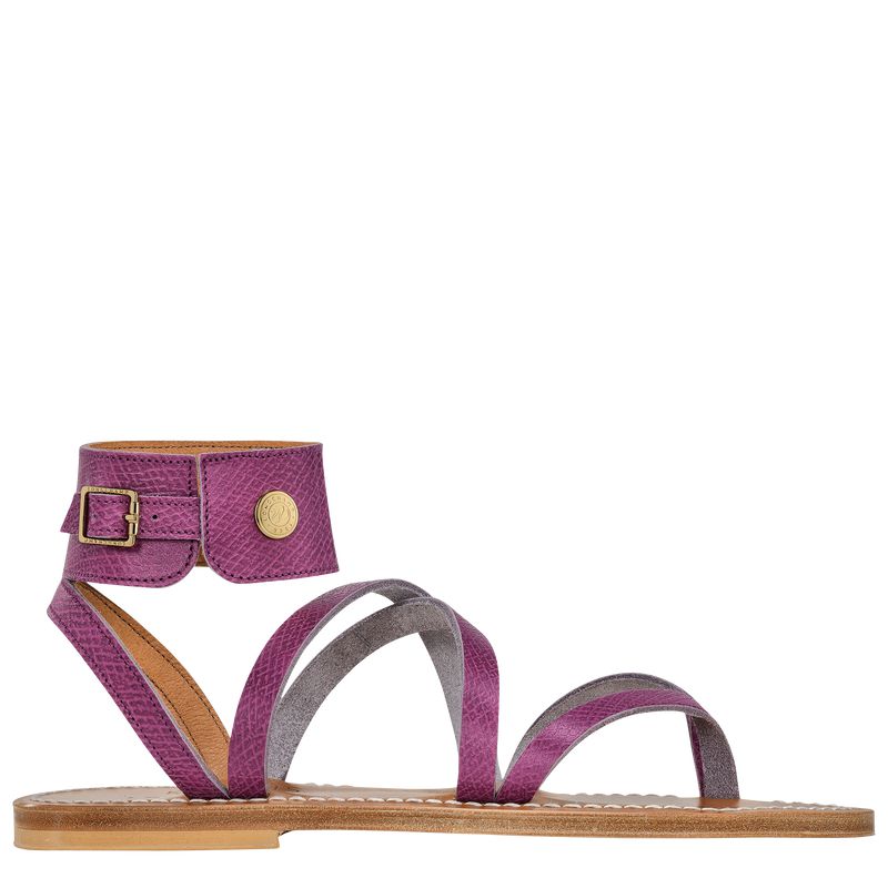 Purple Longchamp X K.Jacques Women Sandals | US-458ROXDQP