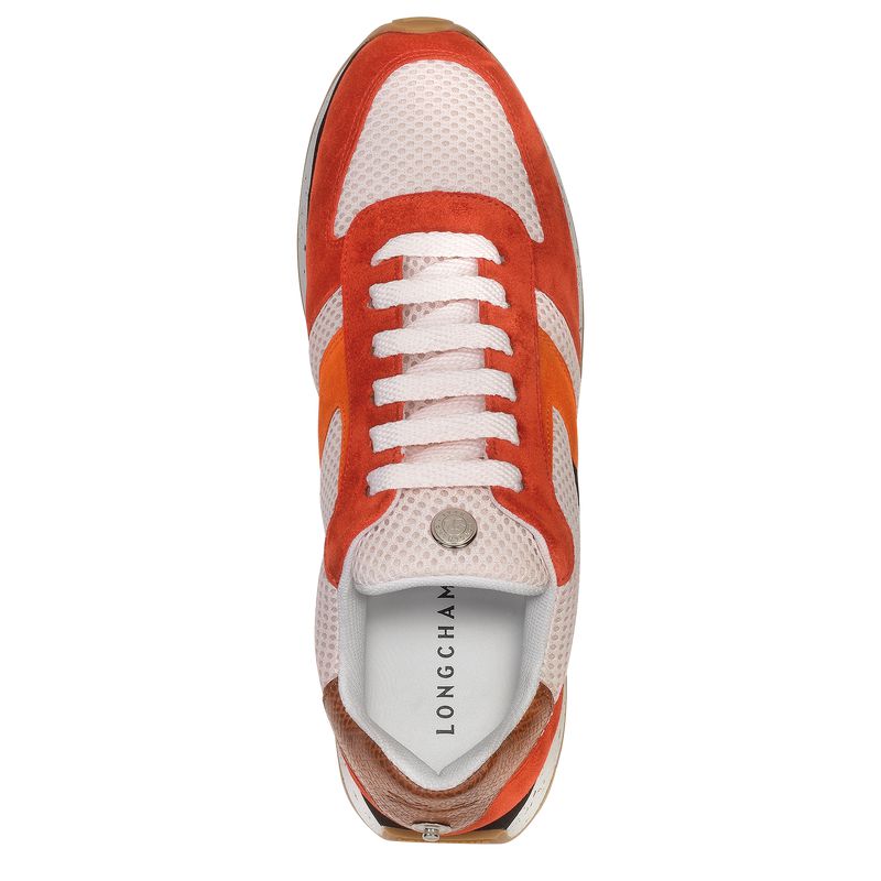 Red / Orange Longchamp Le Pliage Green Women Sneakers | US-607TFJKCO