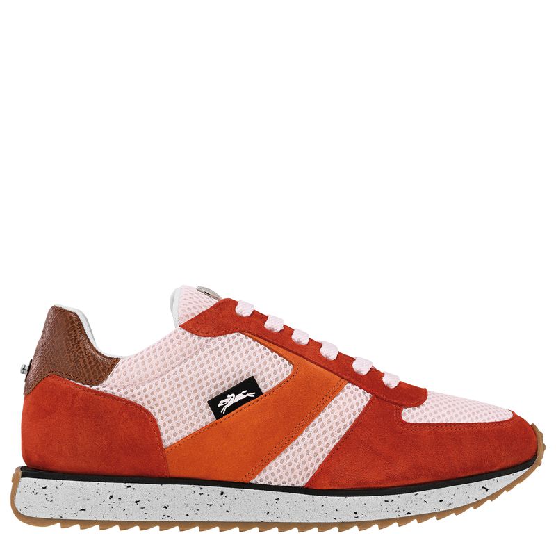 Red / Orange Longchamp Le Pliage Green Women Sneakers | US-607TFJKCO