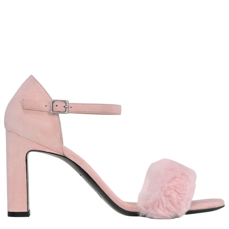 Rose Longchamp Cosy Women Sandals | US-283PYUSBZ