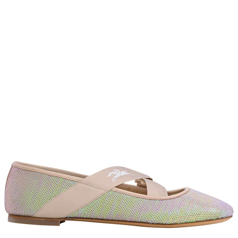 Rose Longchamp Energy Women Ballerinas | US-945OZCBGY
