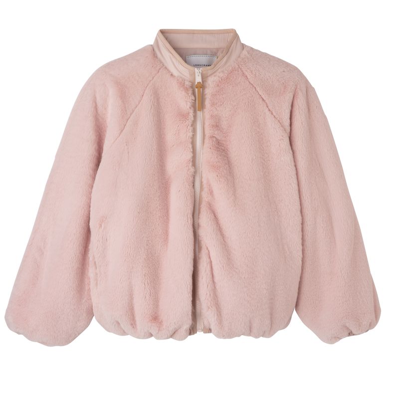 Rose Longchamp Faux Fur Women Jacket | US-975GNMQUS