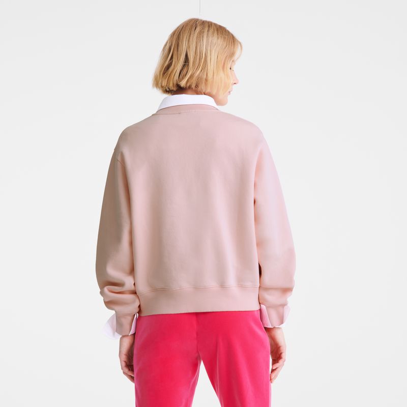 Rose Longchamp Jersey Women Sweatshirt | US-463TGSDKE
