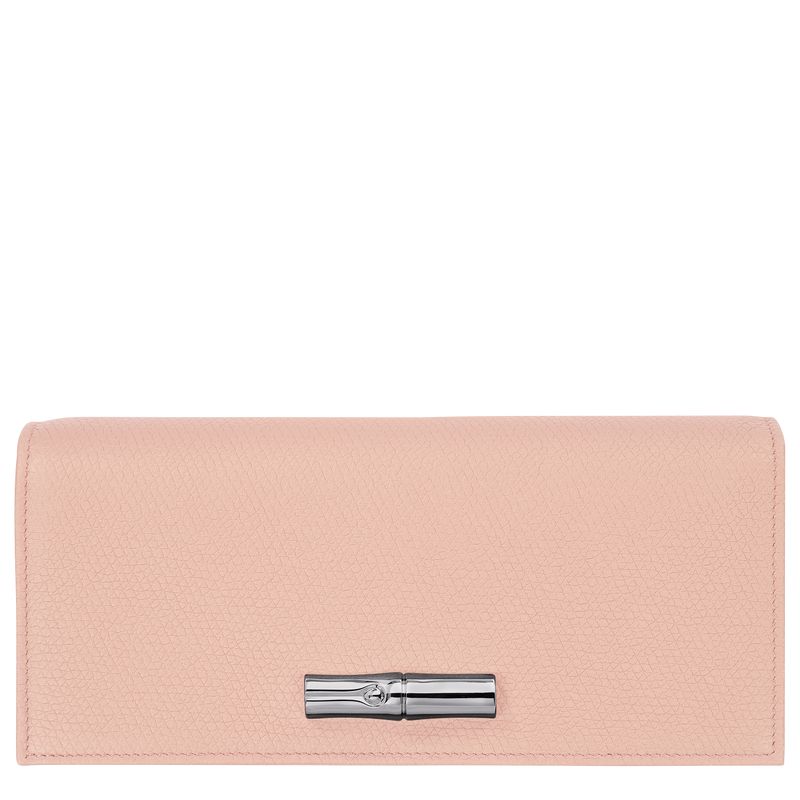 Rose Longchamp Le Roseau Flap Women Wallet | US-705PKWDXL