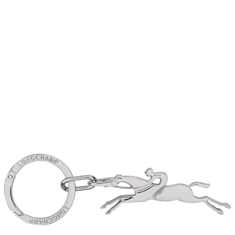 Silver Longchamp Cavalier Men Key Rings | US-053ZLWVPE