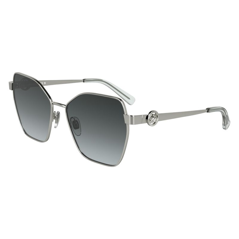 Silver / Grey Longchamp Metal Women Sunglasses | US-749QTGVAZ