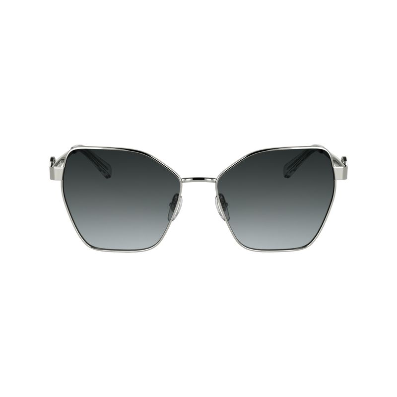 Silver / Grey Longchamp Metal Women Sunglasses | US-749QTGVAZ