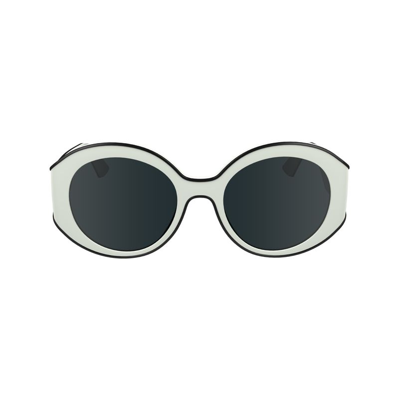 White Longchamp Plant Based Resin Women Sunglasses | US-435YLUFNP