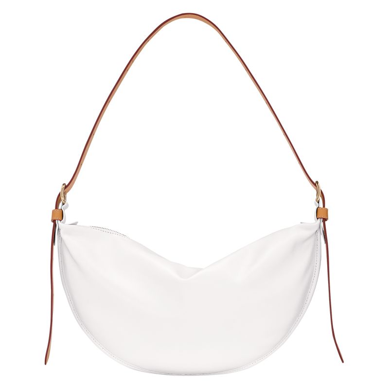 White Longchamp Smoothie M Women Crossbody Bag | US-497APOTLB