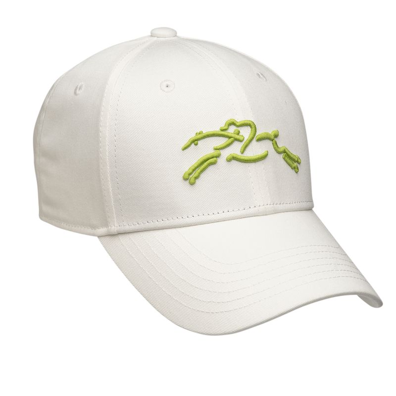 White Longchamp Solid Women Cap | US-948IUMJDG