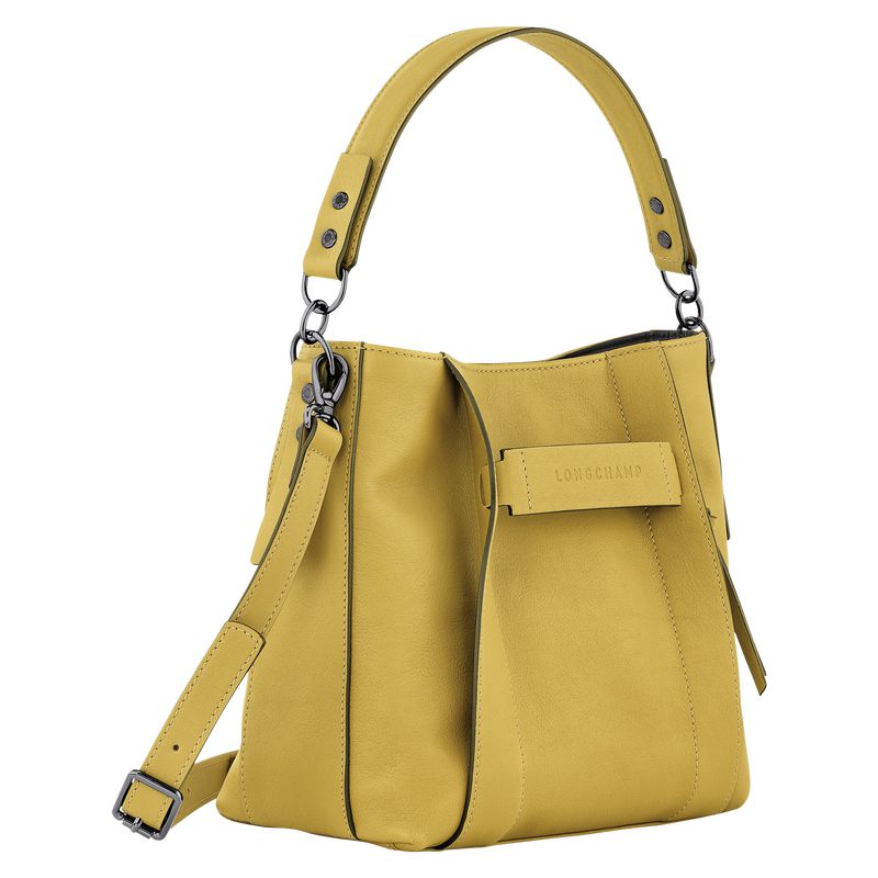 Yellow Longchamp 3D S Women Crossbody Bag | US-673XZYLIS