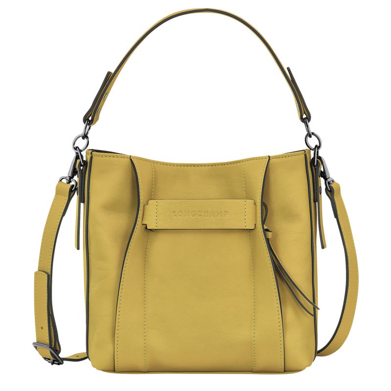 Yellow Longchamp 3D S Women Crossbody Bag | US-673XZYLIS