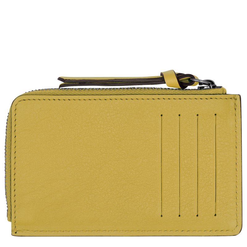 Yellow Longchamp 3D Women Card Holder | US-103OJWCKS
