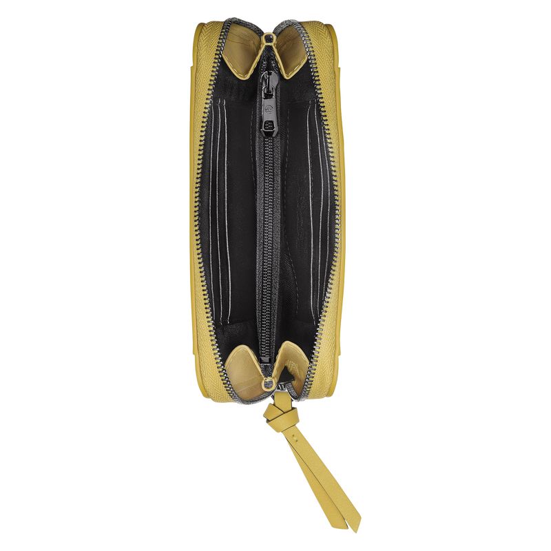 Yellow Longchamp 3D Women Wallet | US-324AJCBGW