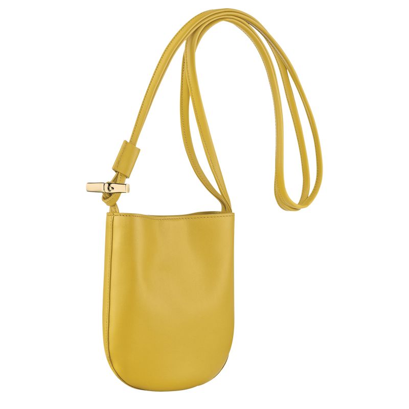 Yellow Longchamp Le Roseau S Women Crossbody Bag | US-924RAFXTN