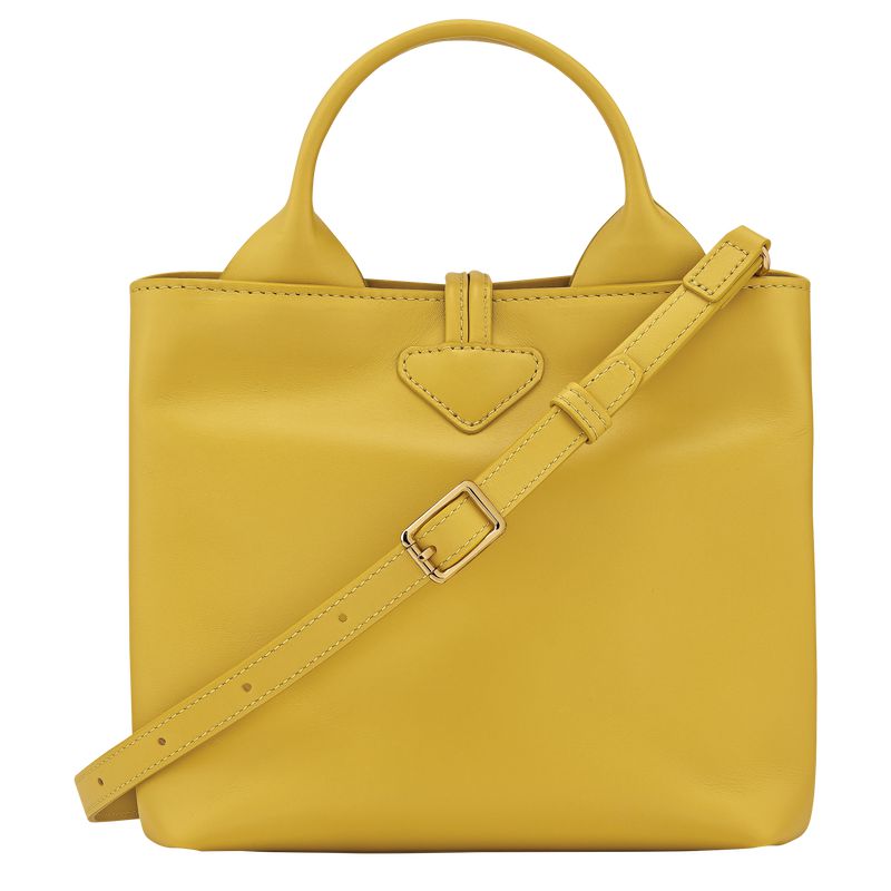 Yellow Longchamp Le Roseau S Women Handbag | US-680BNLVTG