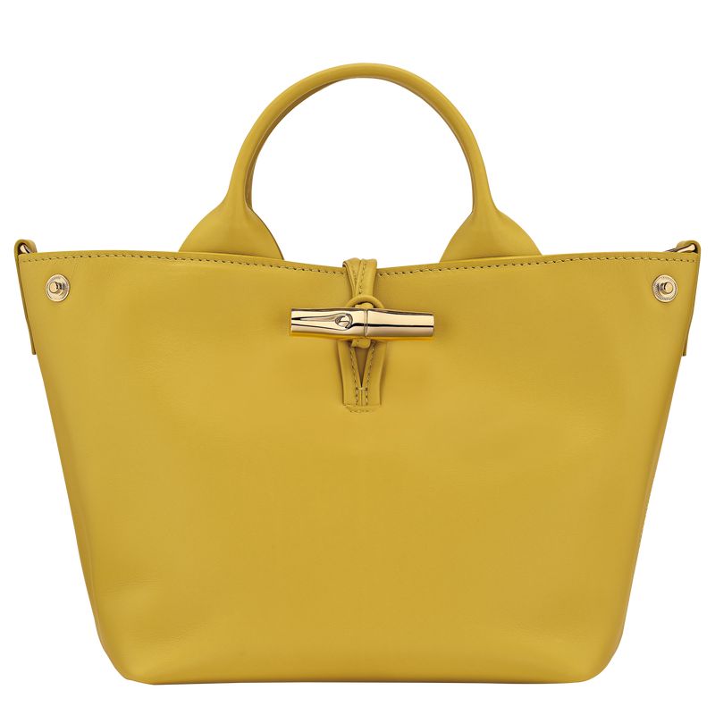 Yellow Longchamp Le Roseau S Women Handbag | US-680BNLVTG