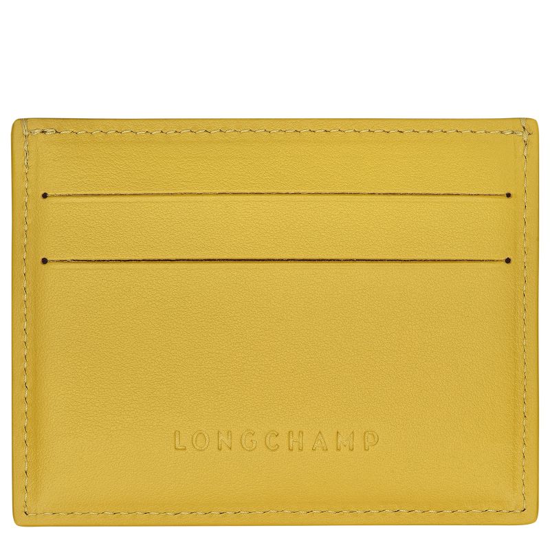 Yellow Longchamp Le Roseau Women Card Holder | US-853ASVXWQ