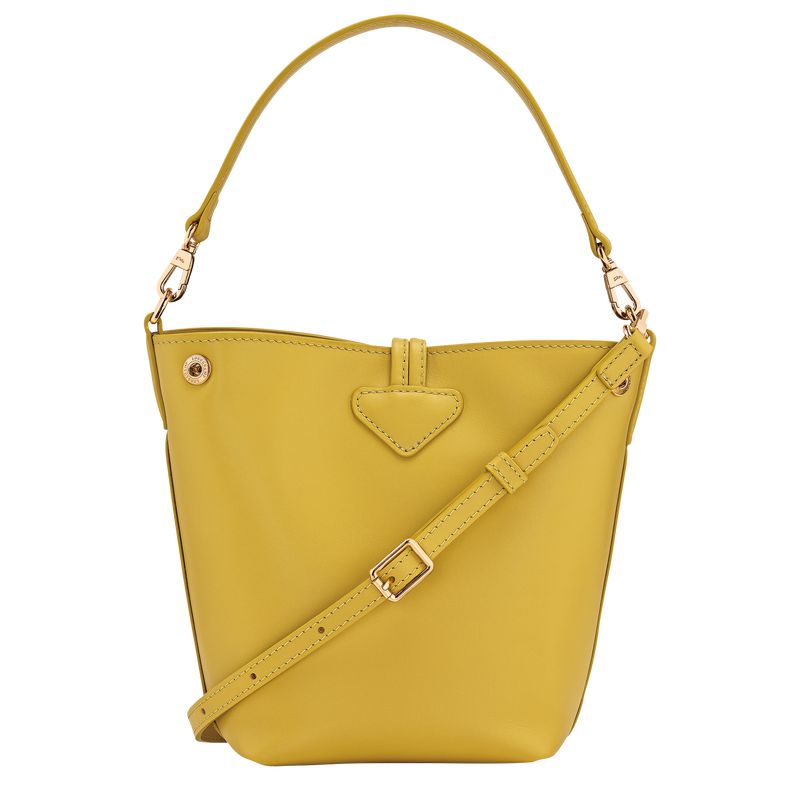 Yellow Longchamp Le Roseau Xs Women Bucket Bag | US-258IYMSDV