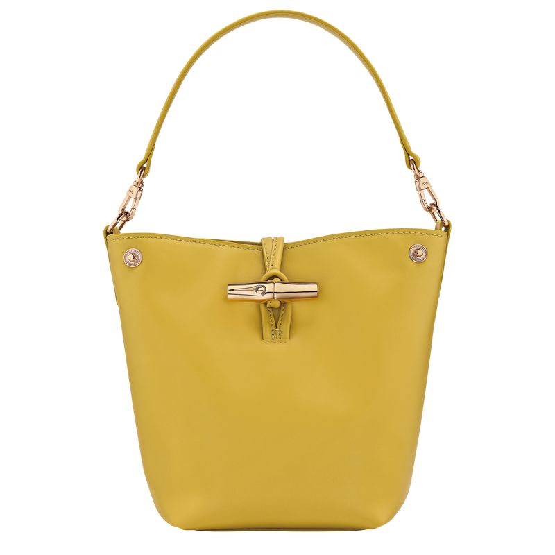 Yellow Longchamp Le Roseau Xs Women Bucket Bag | US-258IYMSDV