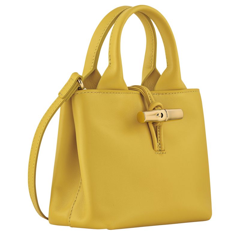 Yellow Longchamp Le Roseau Xs Women Handbag | US-278EOATCV