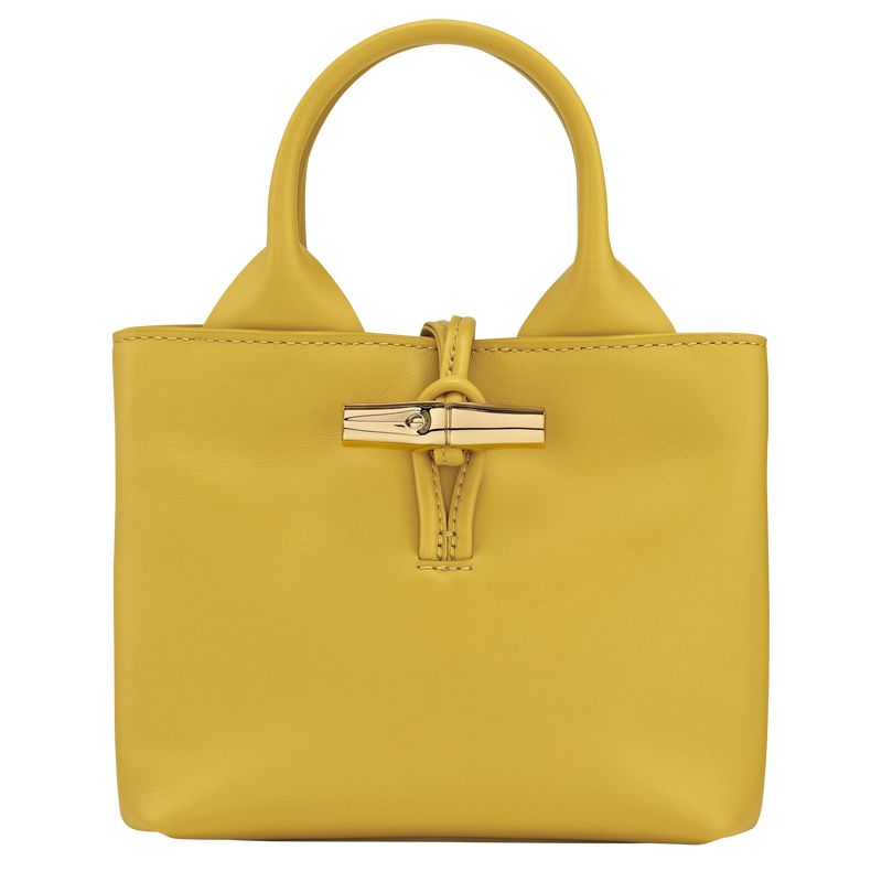 Yellow Longchamp Le Roseau Xs Women Handbag | US-278EOATCV